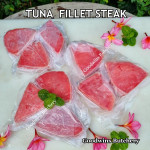 TUNA fillet steak boneless fish frozen +/- 3/4" 2cm (price/pack 500gr 3pcs)